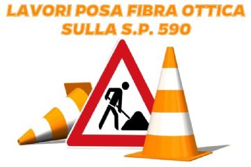 Lavori per posa fibra ottica sulla S.P. 590