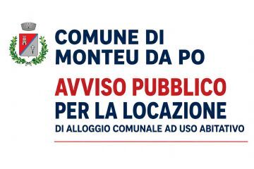 Avviso pubblico per la locazione di alloggio comunale ad uso abitativo